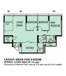 Blk 608C Tampines Greenweave (Tampines), HDB 5 Rooms #551285211